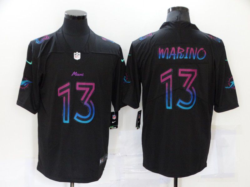 Men Miami Dolphins 13 Marino Black Nike City Edition Limited 2021 NFL Jersey
